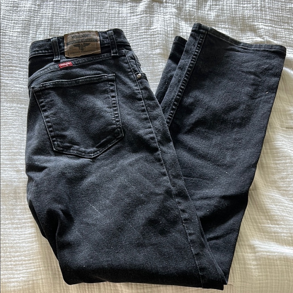 Wrangler Black Straight Jeans with Classic Style